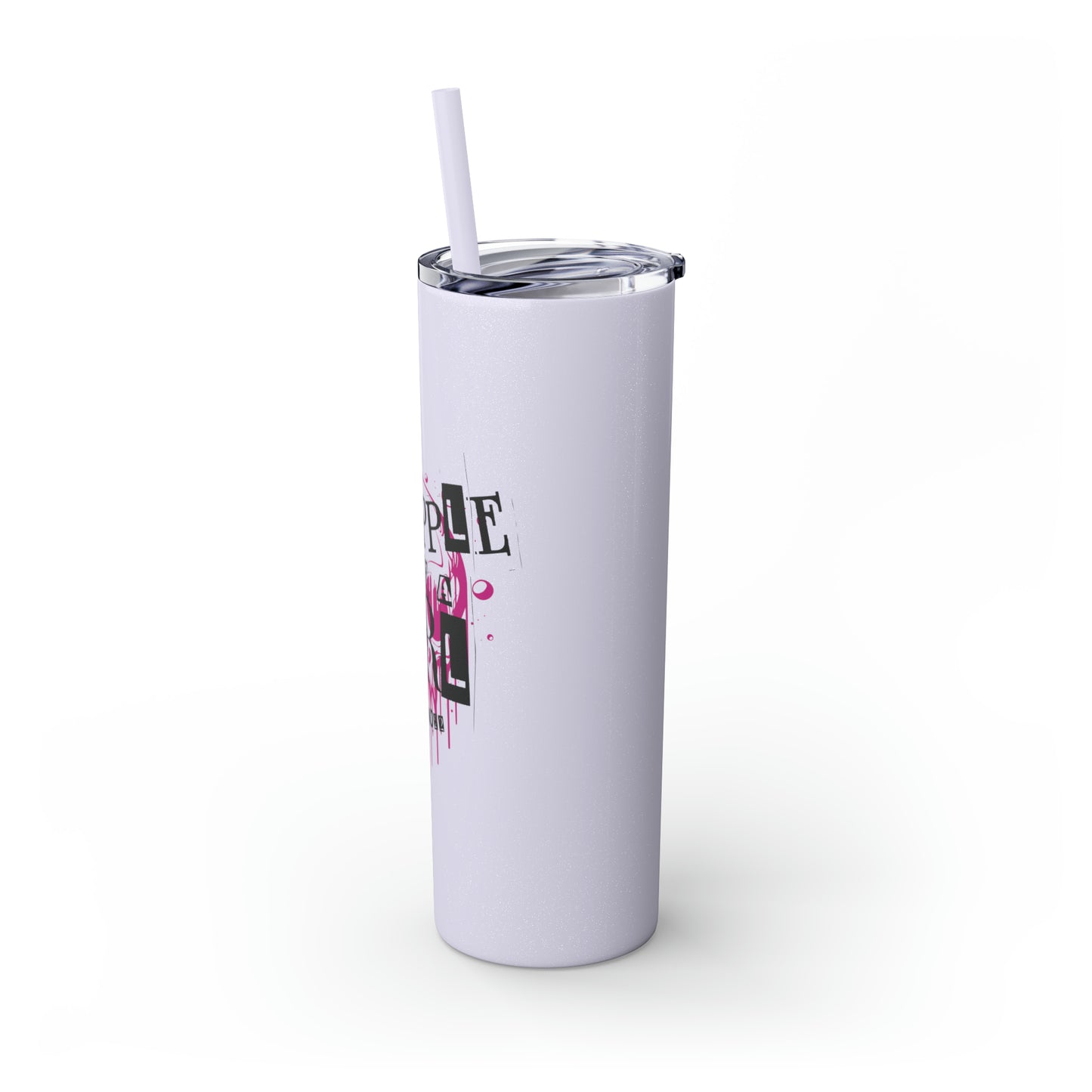 Grapple Like a Girl BJJ Skinny Matte Tumbler, 20oz