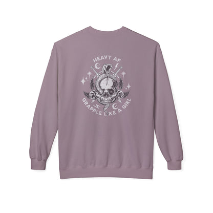 Grapple like a Girl Crewneck Sweatshirt - Heavy AF