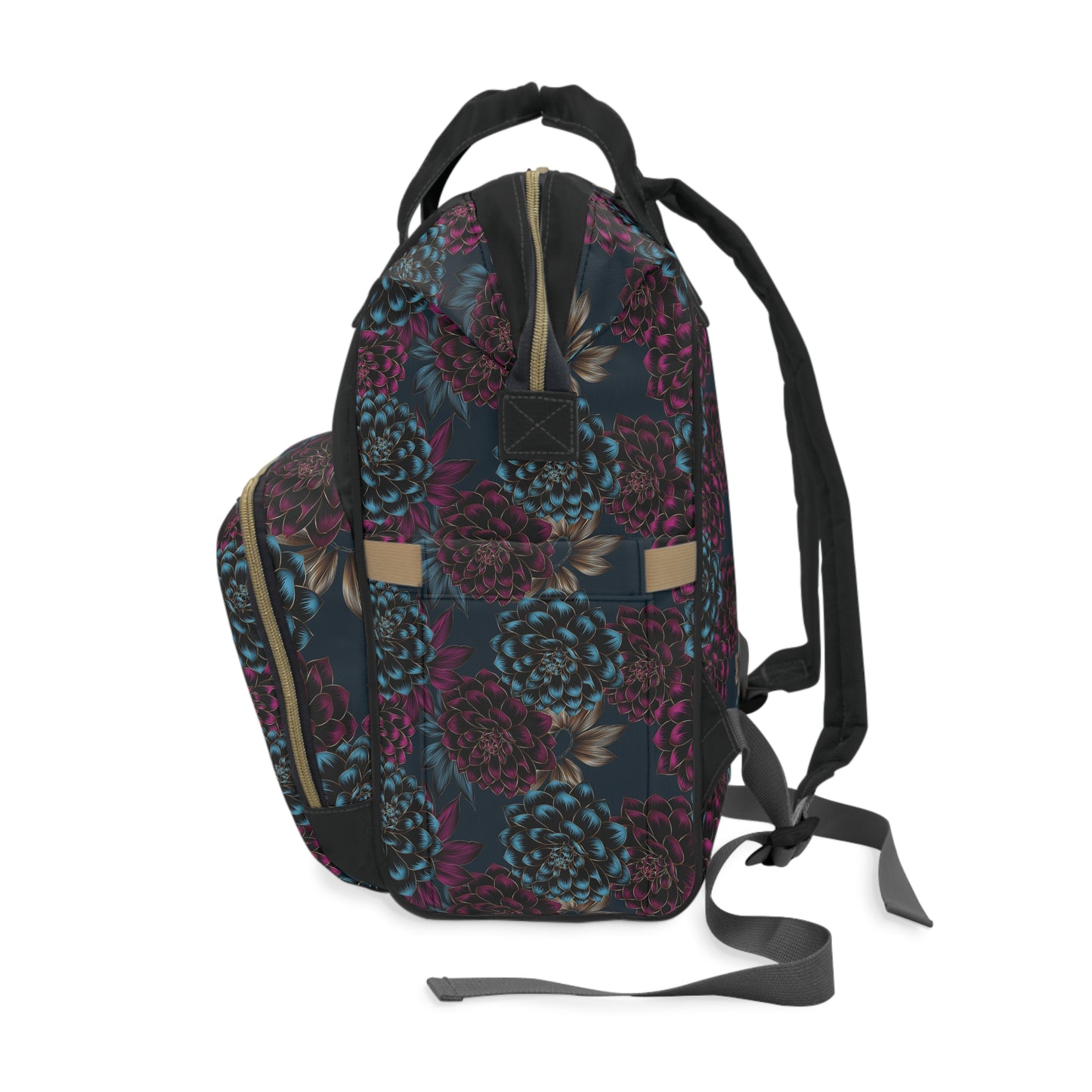 Women's Roll like a Girl Jiu Jitsu Gear Backpack - Dark Florals