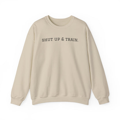 BJJ Women's Crewneck Sweater - Shut up & train.