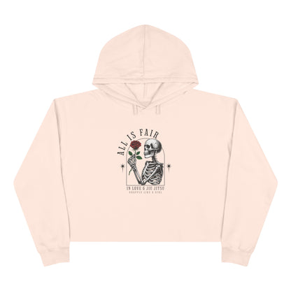Copy of Grapple like a Girl Cropped Hoodie - All is Fair in Love & BJJ