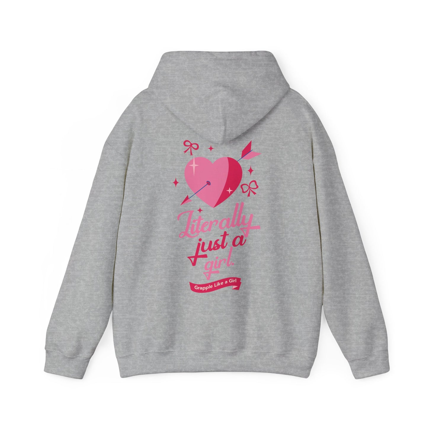 Grapple like a Girl Jiu Jitsu Hoodie - Literally just a girl.