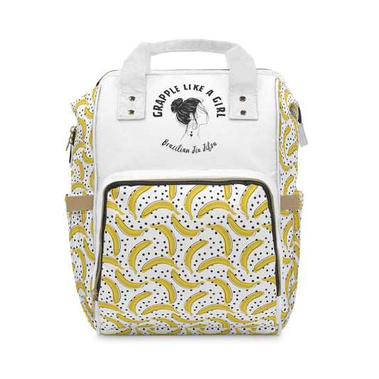 Women's Grapple like a Girl Jiu Jitsu Gear Backpack - Banana Pattern