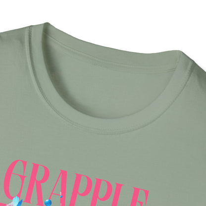 Women's Jiu Jitsu Grapple like a Girl BJJ Unisex Softstyle T-Shirt - Blossoms