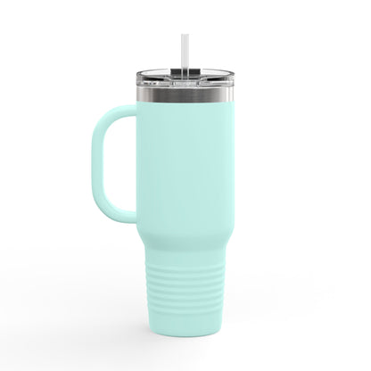 Grapple like a Girl Insulated Travel Mug - 40oz - Cherry Blossoms