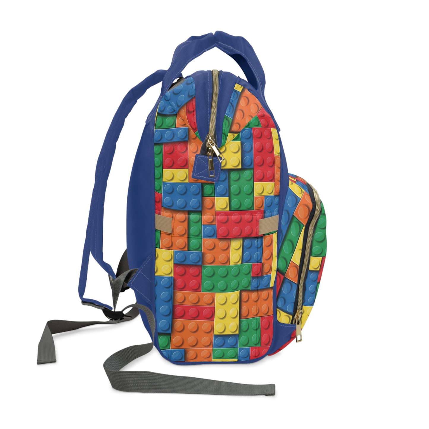 Grapple like a Girl Custom Backpack - Lego Print