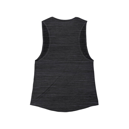 Women's Grapple like a Girl Flowy Scoop Muscle Tank - Stay Heavy