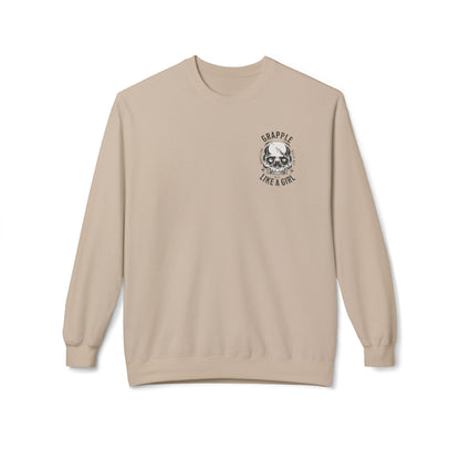Grapple like a Girl Crewneck Sweatshirt - Do Not Yield