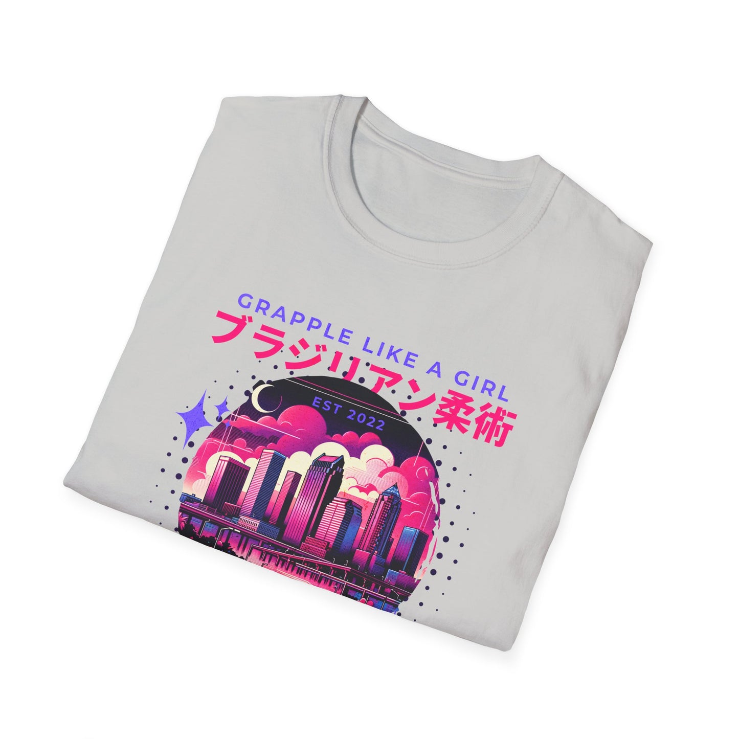 Grapple like a Girl T-Shirt - Tampa Skyline