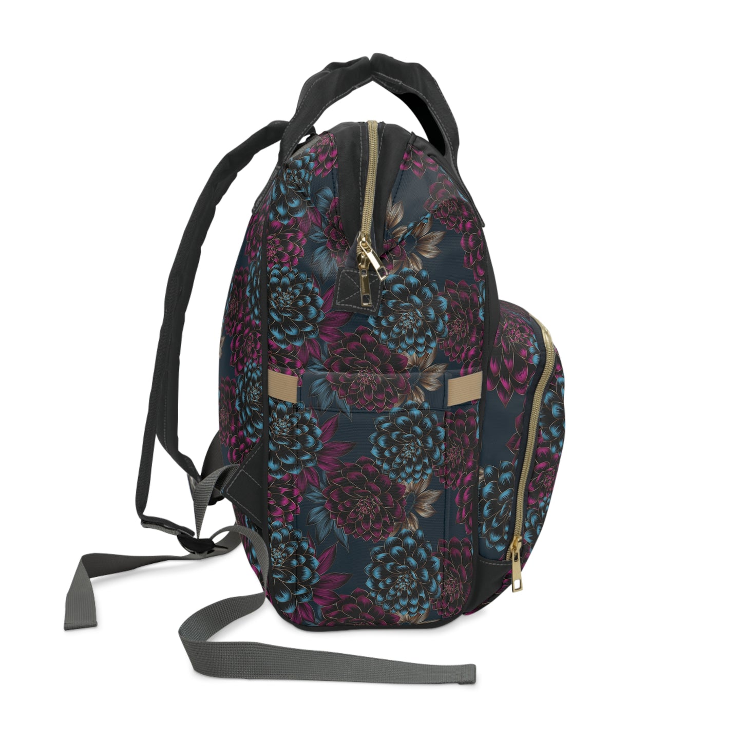 Women's Roll like a Girl Jiu Jitsu Gear Backpack - Dark Florals