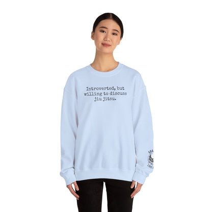 Grapple like a Girl BJJ Women's Crewneck Sweater - Introverted