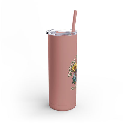 Harness Your Violence Skinny Matte Tumblers, 20oz