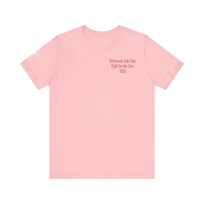 Grapple like a Girl Custom Unisex Slim Fit Short T-Shirt - Hollywood Judo Dojo Fight for the Cure 2025