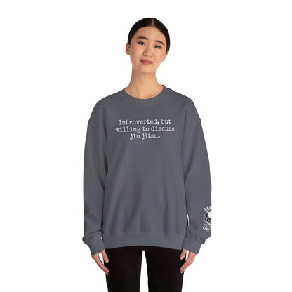 Grapple like a Girl BJJ Women's Crewneck Sweater - Introverted