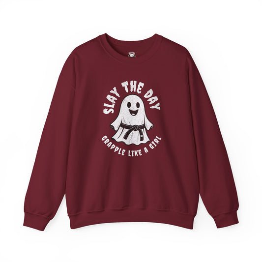 BJJ Women's Sweater Crewneck Sweater - Slay the Day *Limited Edition*