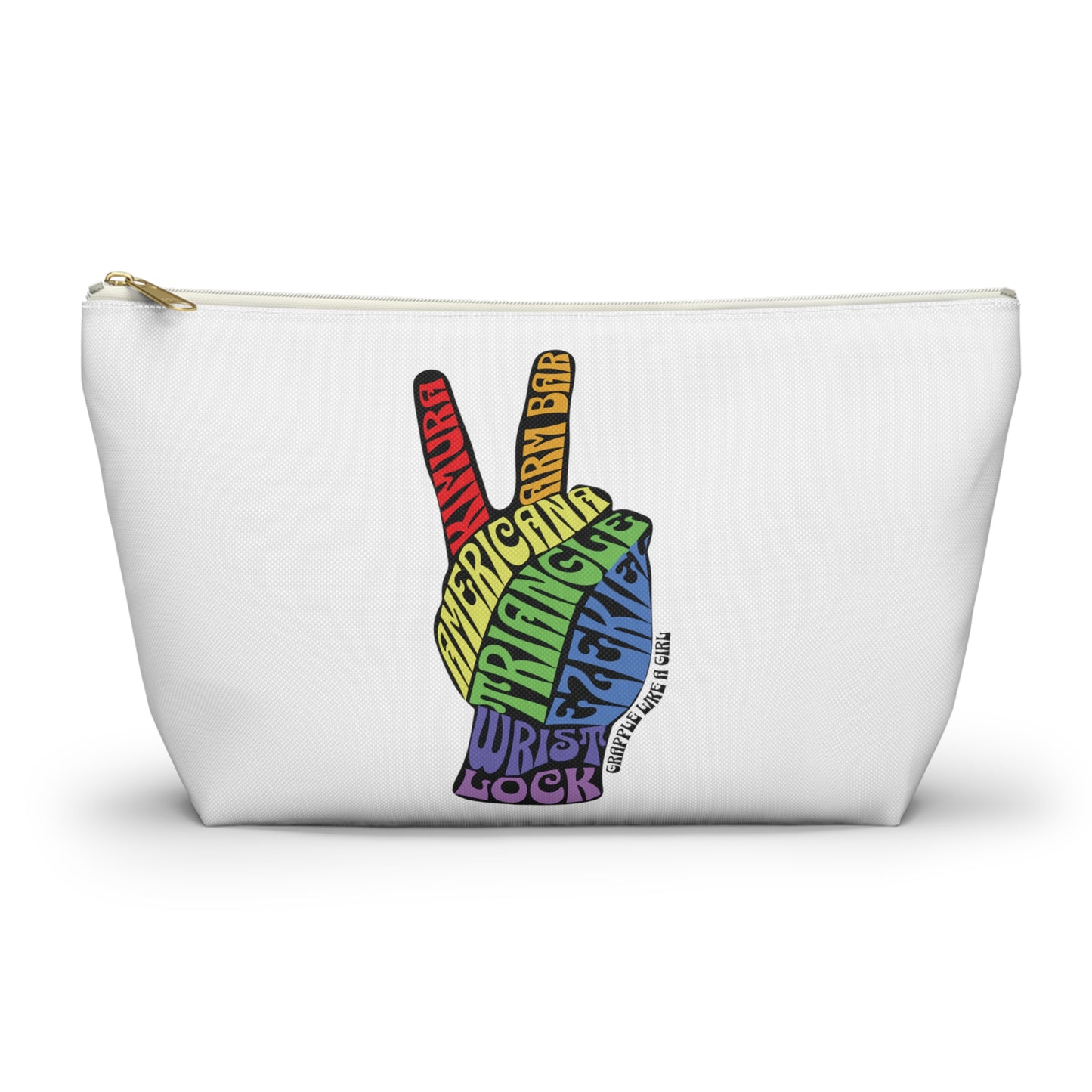 BJJ Peace Sign Jiu Jitsu Submission Multipurpose Makeup Bag