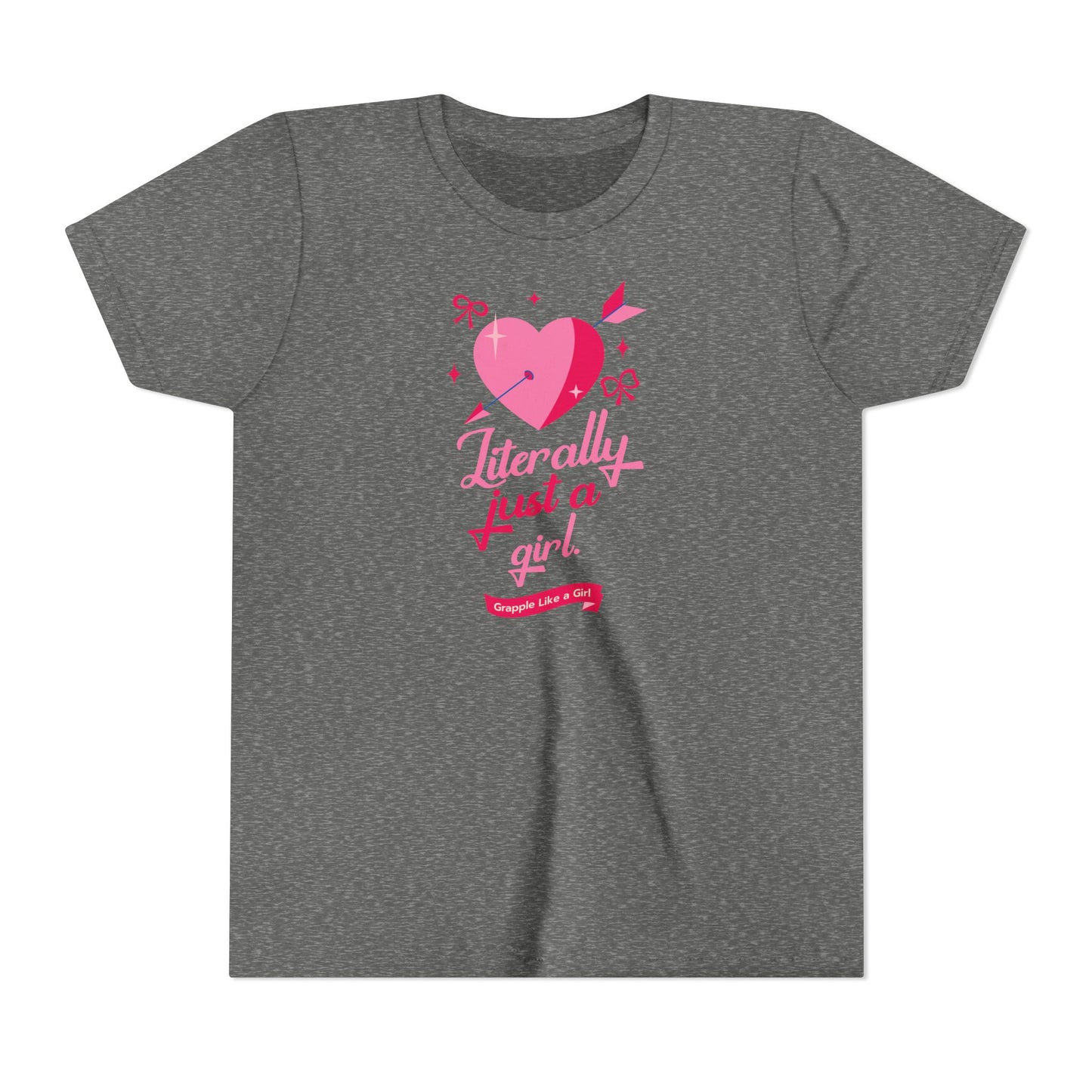 Grapple like a Girl Youth Short Sleeve Tee - Literally Just a Girl