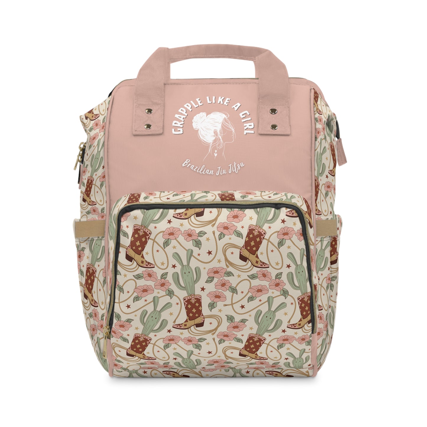 Women's Grapple like a Girl Jiu Jitsu Gear Backpack - Western Girly Design