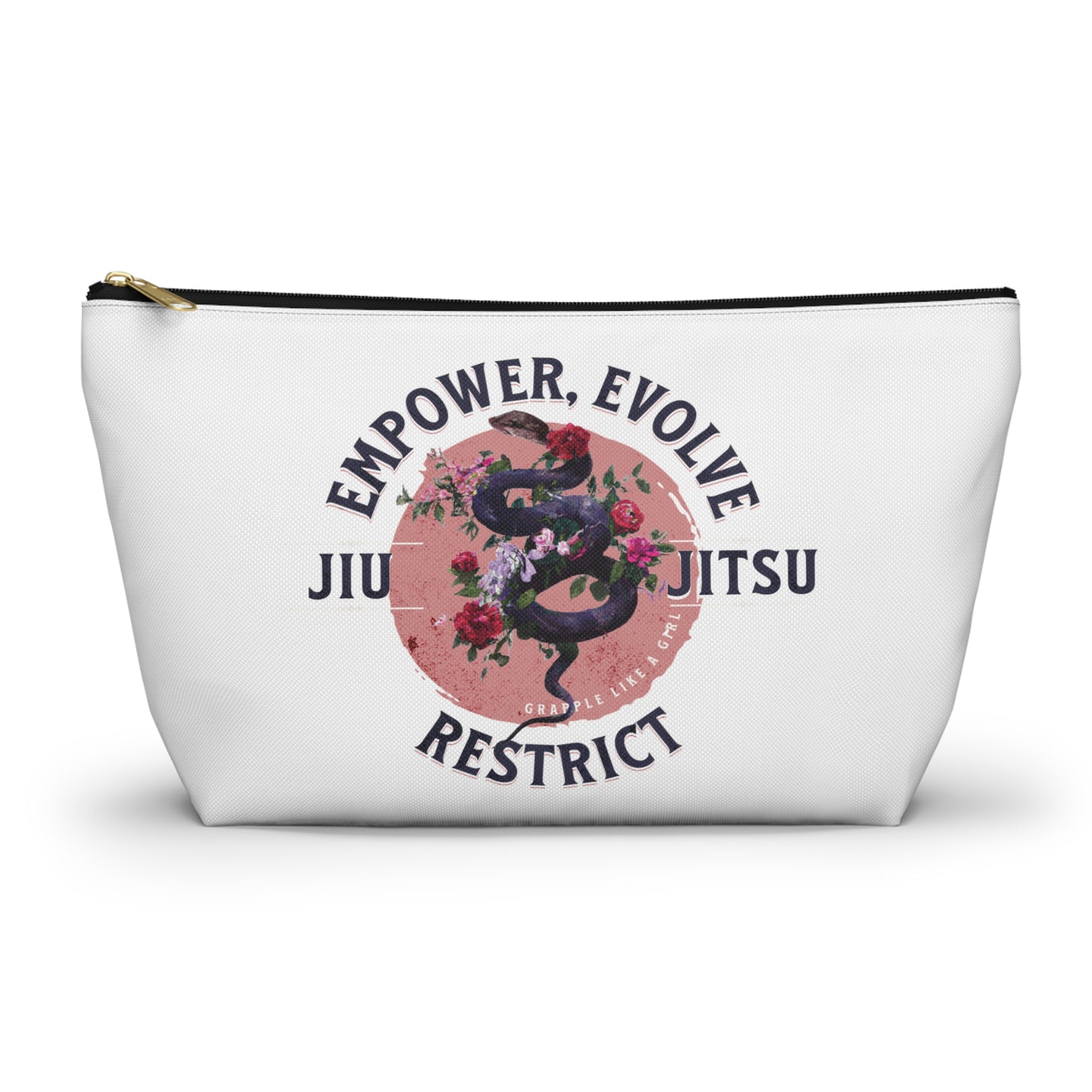 Empower, Evolve, & Restrict Jiu Jitsu Multipurpose BJJ Makeup Bag