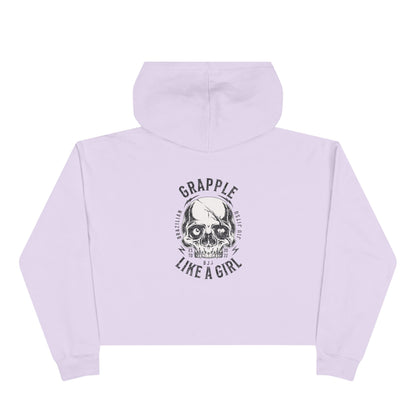 Grapple like a Girl Cropped Hoodie - Violent little thing