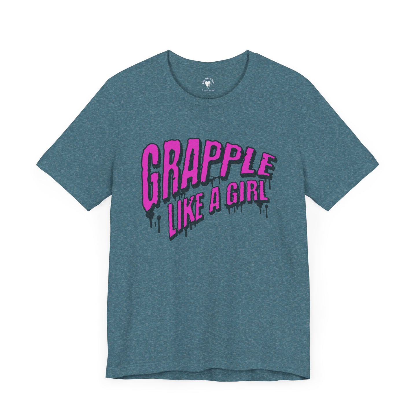 Women's Grapple like a Girl Slime Jiu Jitsu T-shirt