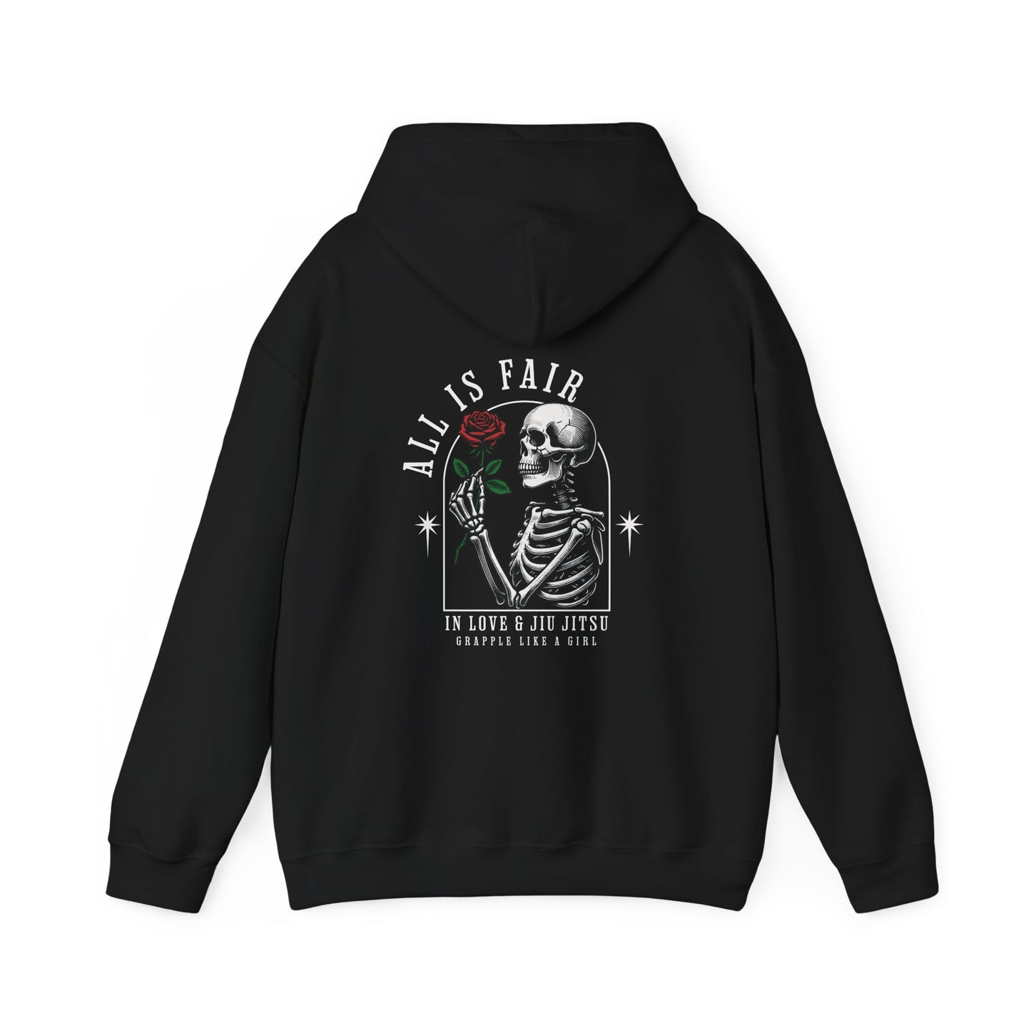 Women's Grapple like a Girl BJJ Hoodie - All is Fair in Love & Jiu Jitsu