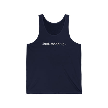 Grapple like a Girl Unisex Fit Jersey Tank - Just Stand Up.