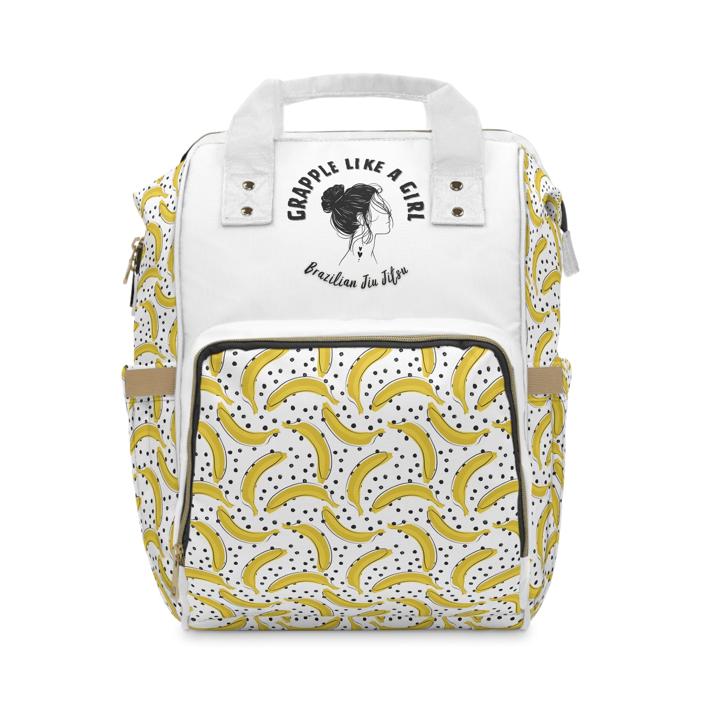 Women's Grapple like a Girl Jiu Jitsu Gear Backpack - Banana Pattern