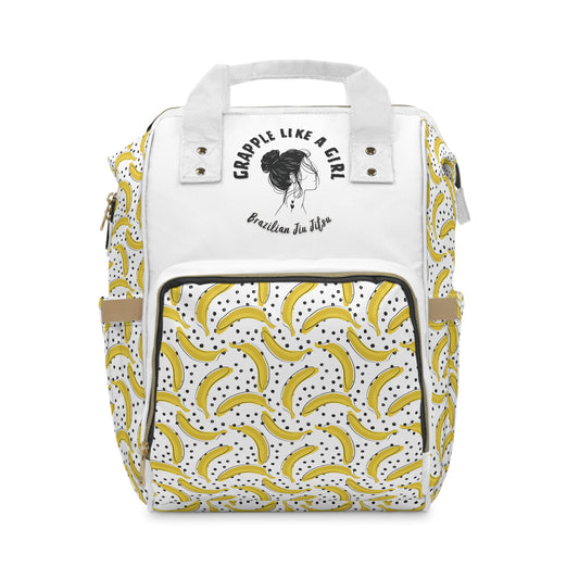 Women's Grapple like a Girl Jiu Jitsu Gear Backpack - Banana Pattern