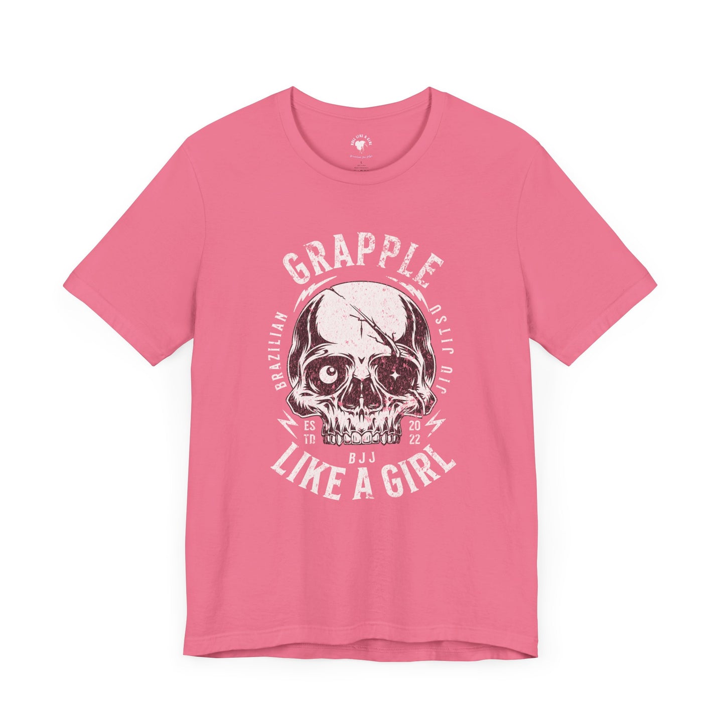 Women's Grapple like a Girl Skull Jiu Jitsu T-shirt