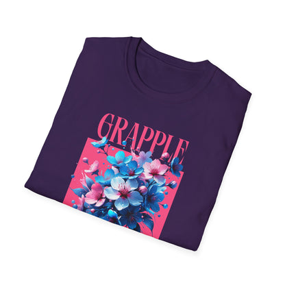 Women's Jiu Jitsu Grapple like a Girl BJJ Unisex Softstyle T-Shirt - Blossoms
