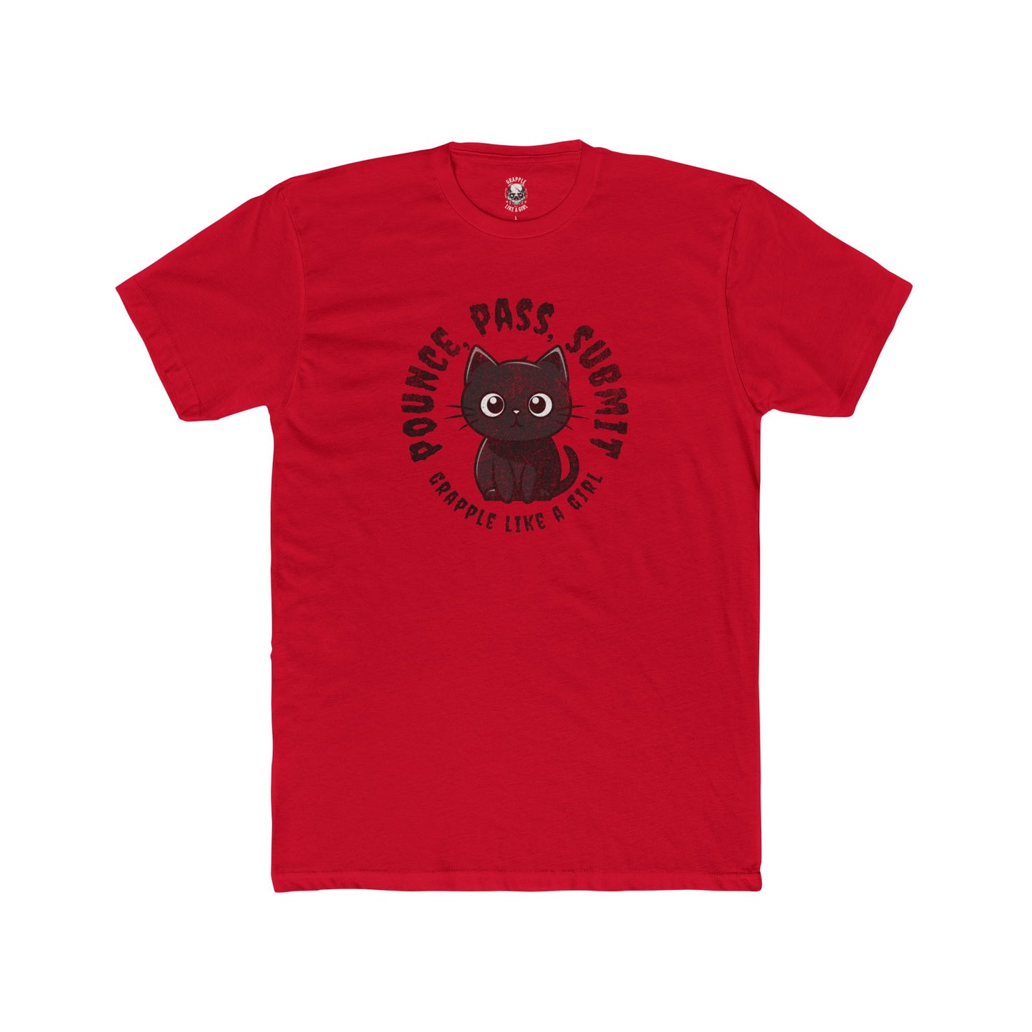 Grapple like a Girl Unisex Cotton Tee - Pounce, Pass, Submit *Limited Edition*