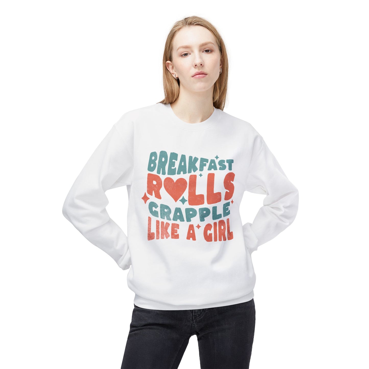 Grapple like a Girl Breakfast Rolls Sweatshirt