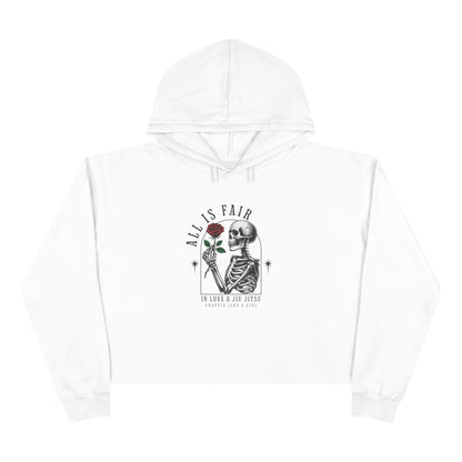 Copy of Grapple like a Girl Cropped Hoodie - All is Fair in Love & BJJ