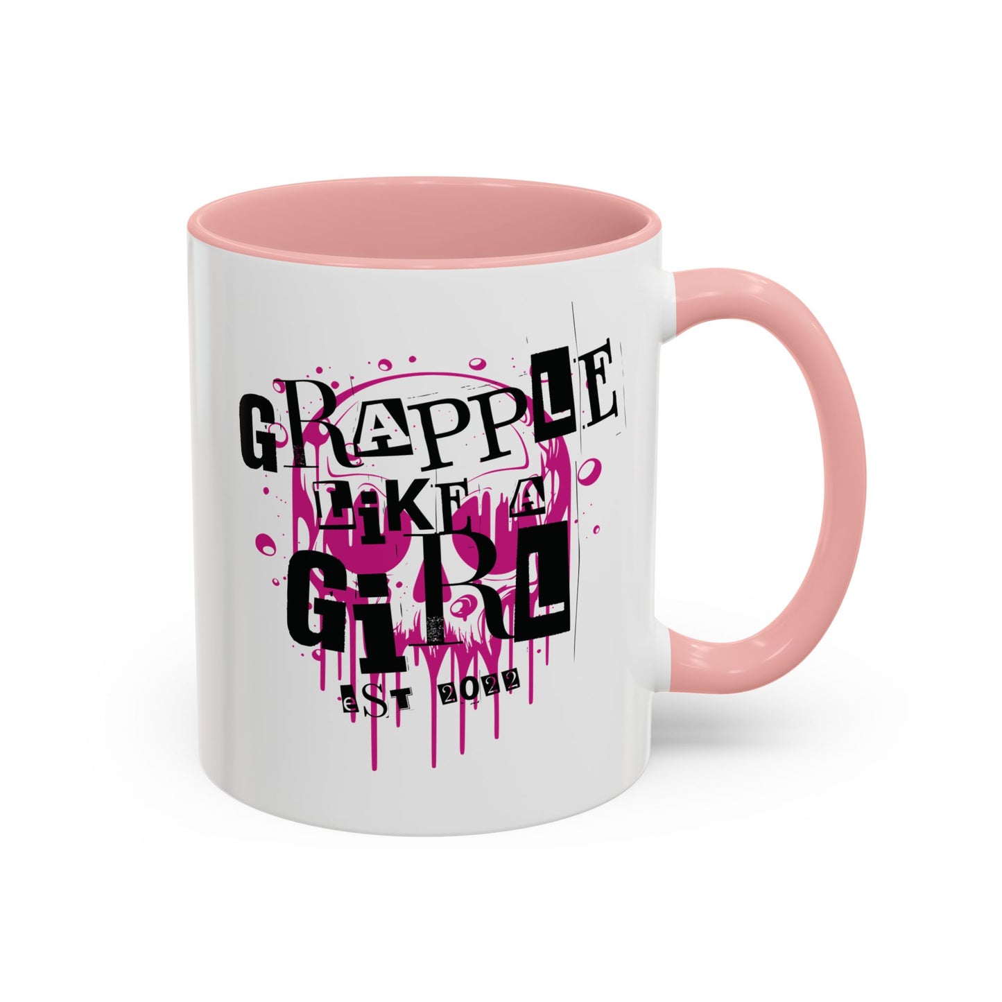 Grapple Like a Girl Accent Coffee Mug