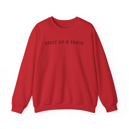 BJJ Women's Crewneck Sweater - Shut up & train.