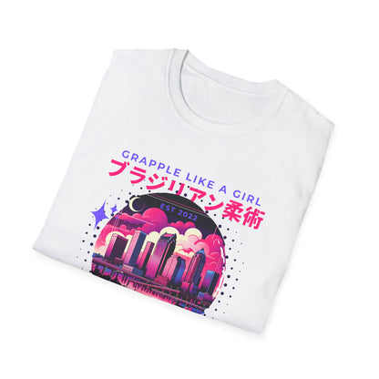 Grapple like a Girl T-Shirt - Tampa Skyline