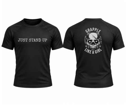 Grapple like a Girl Men's/Unisex Rashguard - Just Stand Up