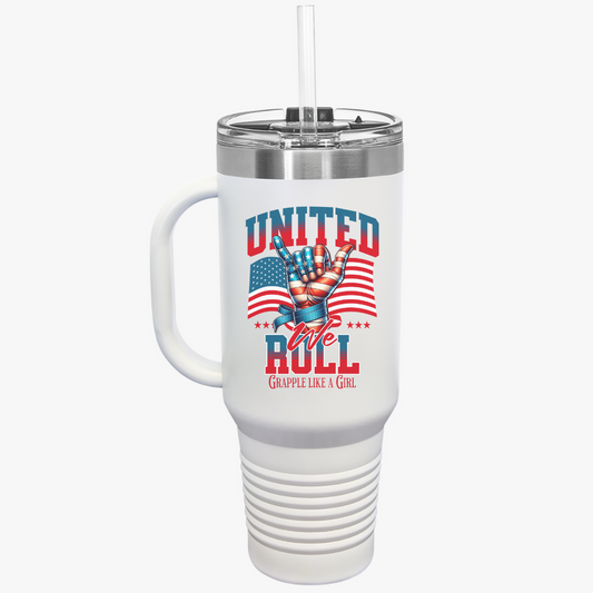 United we Roll Insulated Travel Mug, 40oz