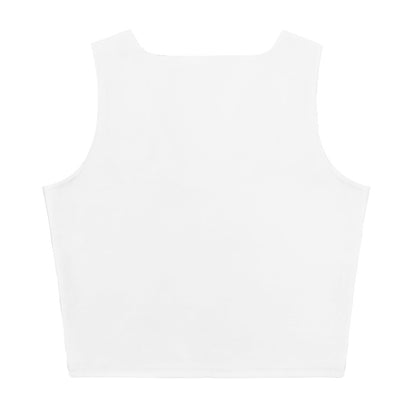 Grapple like a Girl Crop Top - White
