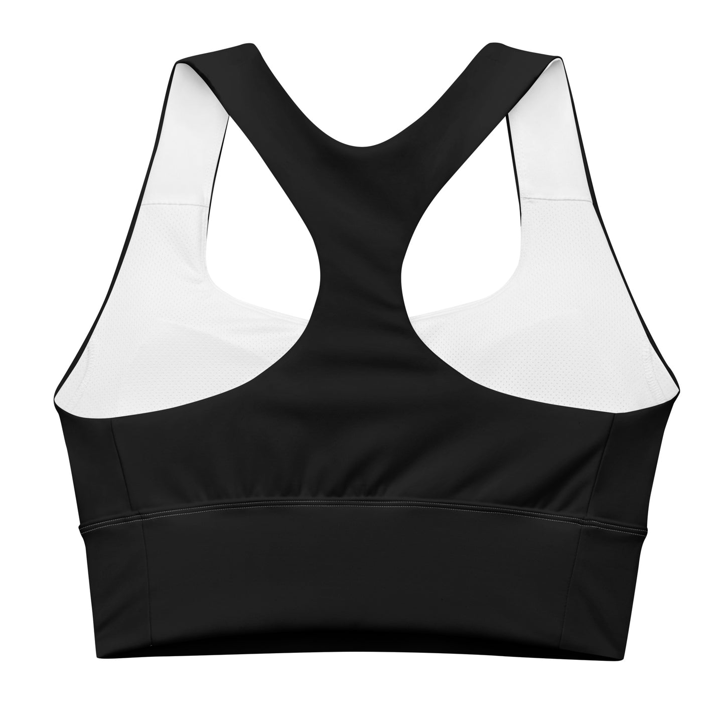 Grapple like a Girl Feral Longline Sports Bra - Solid Black