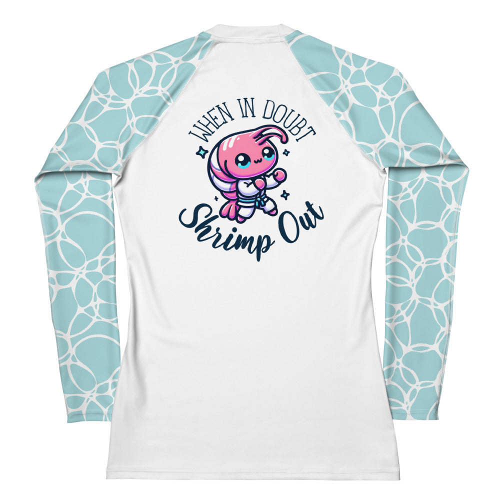 Women's Rash Guard When in Doubt Shrimp Out