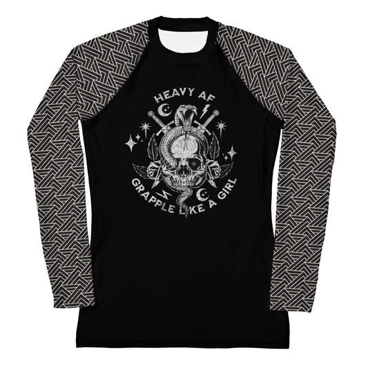 Heavy AF Grapple like a Girl Rashguard