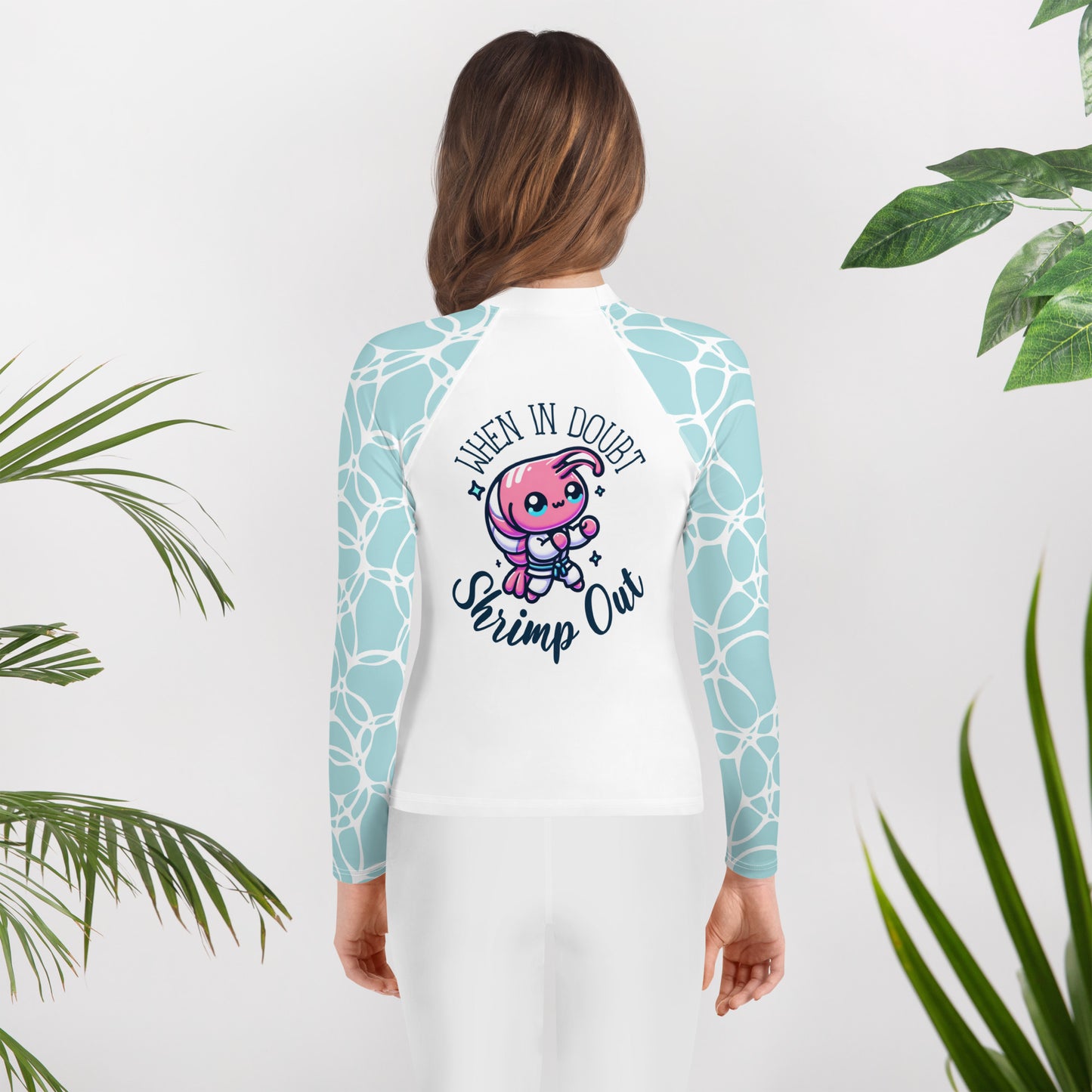 Youth When in Doubt Shrimp Out BJJ Rashguard