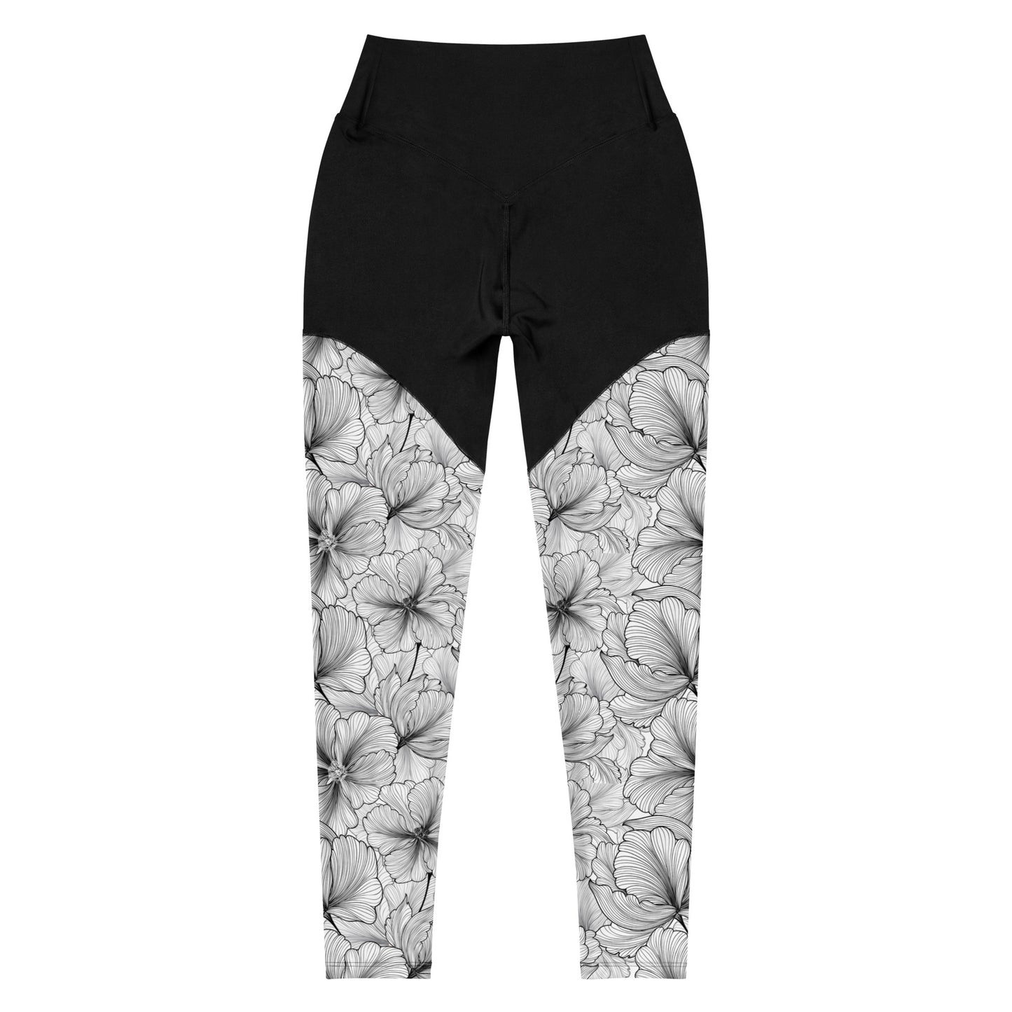 Women's Grapple like a Girl Floral Print Spats, Jiu Jitsu Leggings