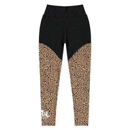 Women's Grapple like a Girl Cheetah Print Spats, Jiu Jitsu Leggings