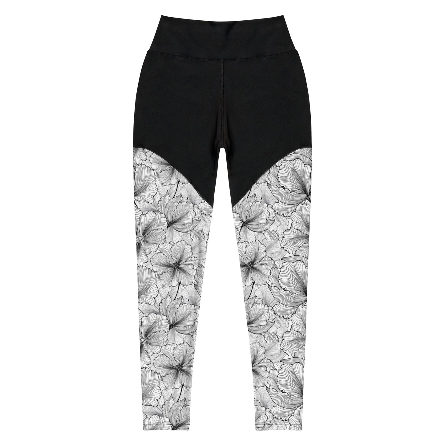 Women's Grapple like a Girl Floral Print Spats, Jiu Jitsu Leggings