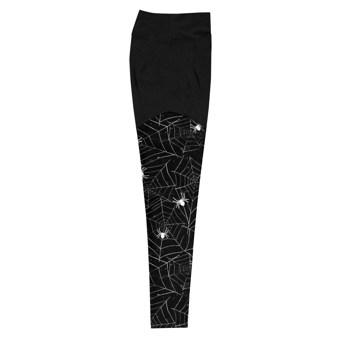 Women's Grapple like a Girl Spats, Jiu Jitsu Leggings - Spiderwebs